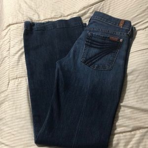 7 For all Mankind Dojo Jeans,  7 pockets size 28